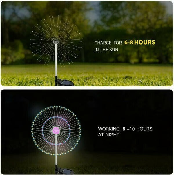 🔥LAST DAY 49% OFF🎁Waterproof Solar Garden Fireworks Lamp