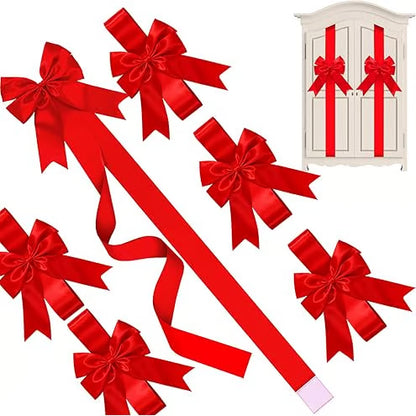 💕Hot sale 49% OFF💖🎄 Christmas Cabinet Ribbons Bows Decorations