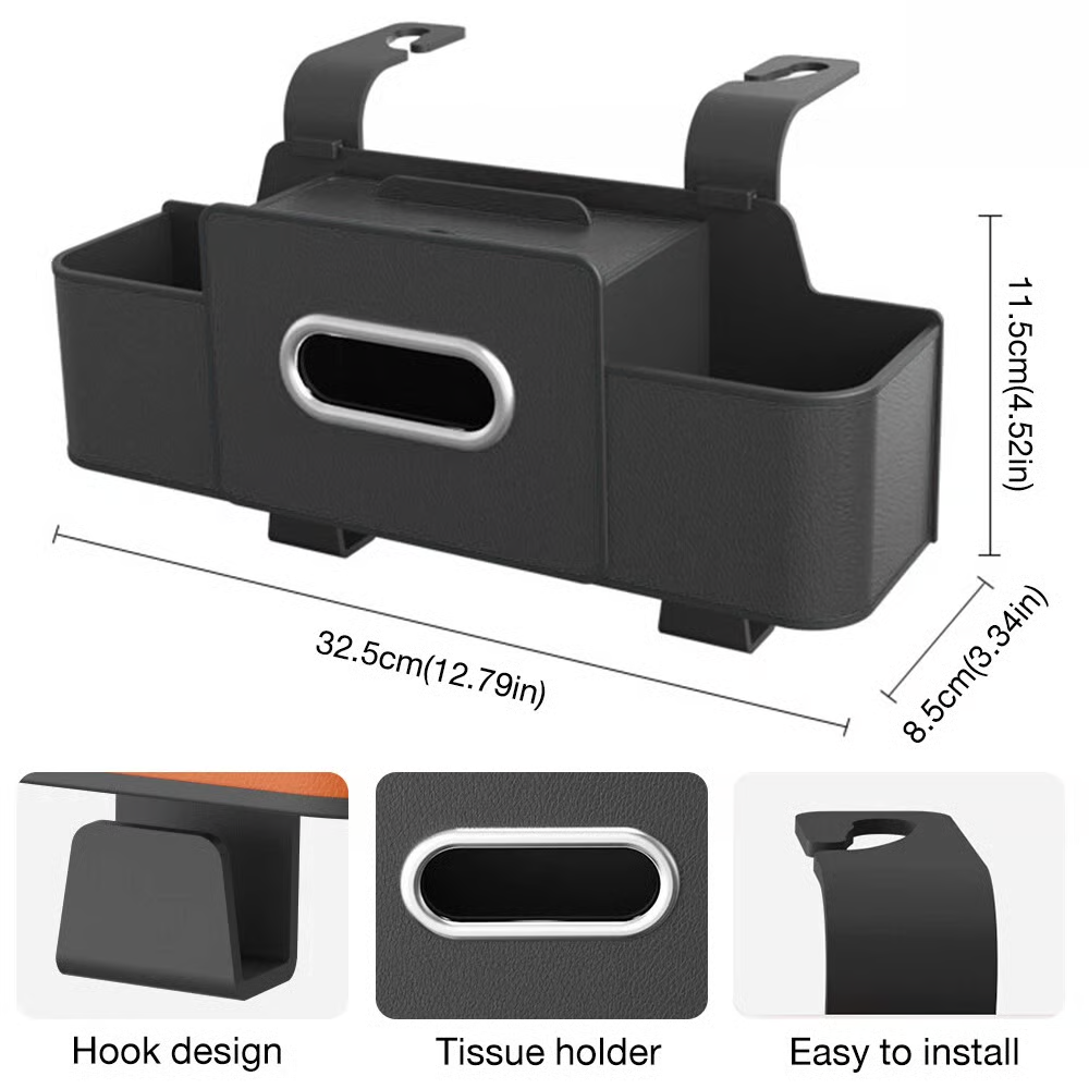 QIAWI™ 3-in-1 Car Backseat Organizer – Keep Your Ride Clean & Organized!