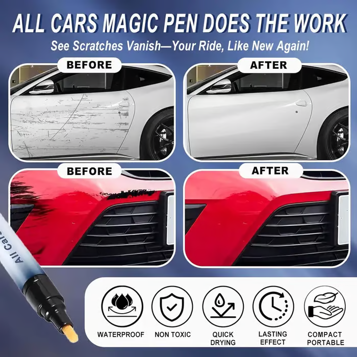 🔥Final 1 Day: 40%OFF🔥 - 🚗✨ Magic Car Scratch Removal Pen – Instant Paint Repair & Shine 🛠️🍂