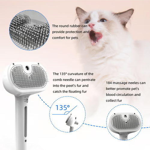 🔥HOT SALE 50% OFF -  🐱Pet Spray Hair Removal Comb🐶