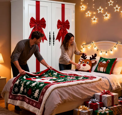 💕Hot sale 49% OFF💖🎄 Christmas Cabinet Ribbons Bows Decorations