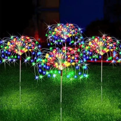 🔥LAST DAY 49% OFF🎁Waterproof Solar Garden Fireworks Lamp