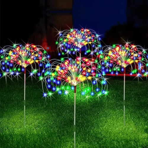 🔥LAST DAY 49% OFF🎁Waterproof Solar Garden Fireworks Lamp