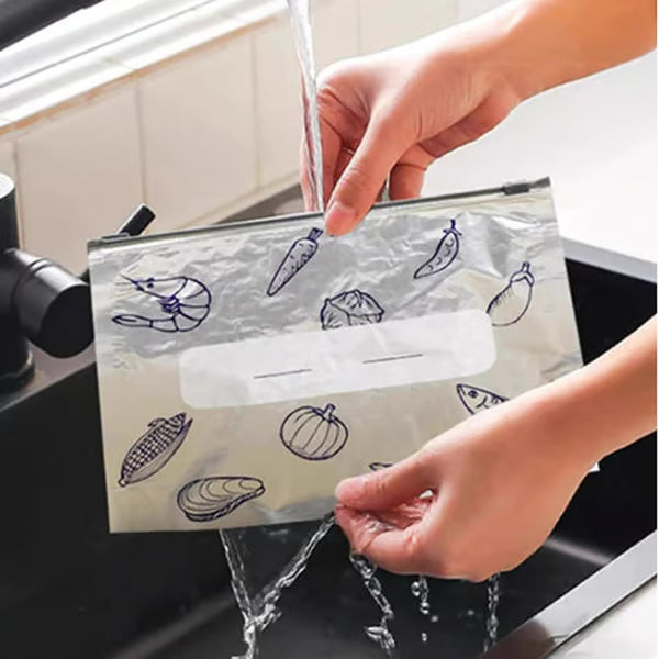 🌟Reusable Aluminum Foil Freshness Seal Bags – Your Kitchen’s New Best Friend! 🍴✨