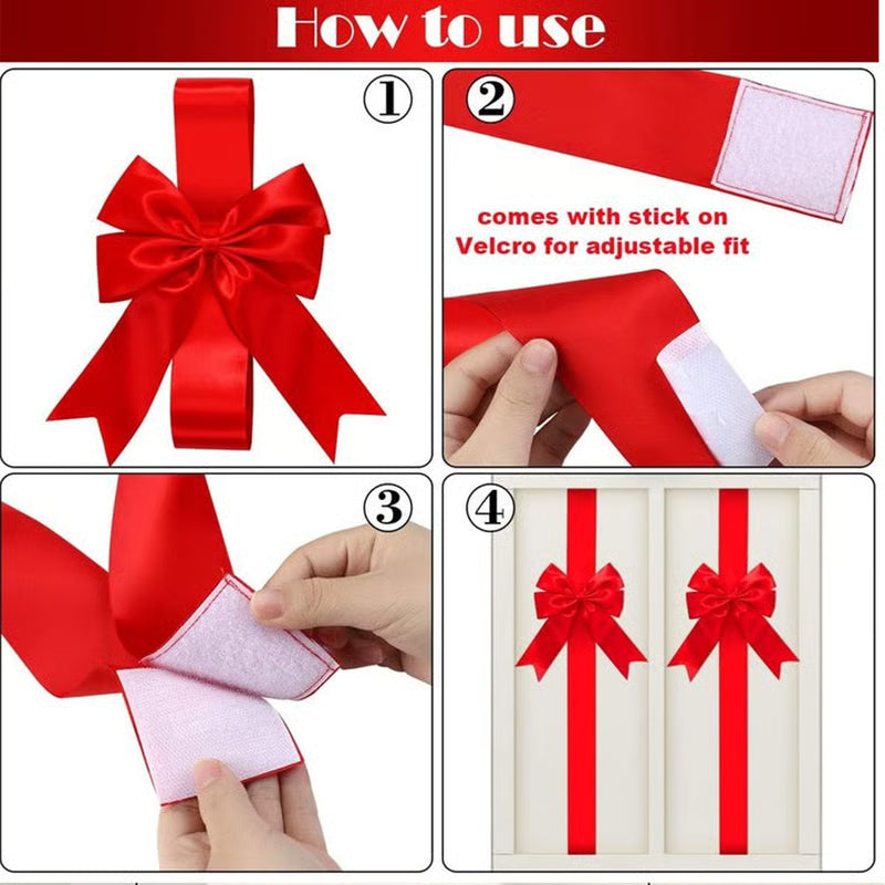 💕Hot sale 49% OFF💖🎄 Christmas Cabinet Ribbons Bows Decorations