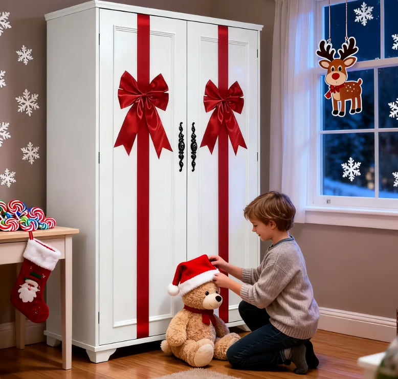 💕Hot sale 49% OFF💖🎄 Christmas Cabinet Ribbons Bows Decorations