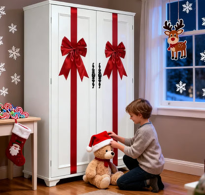 💕Hot sale 49% OFF💖🎄 Christmas Cabinet Ribbons Bows Decorations