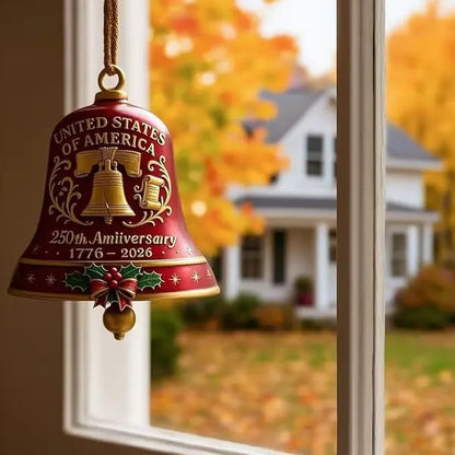 🔥QIAWI United States 250th Anniversary Bell Ornament