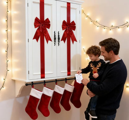 💕Hot sale 49% OFF💖🎄 Christmas Cabinet Ribbons Bows Decorations