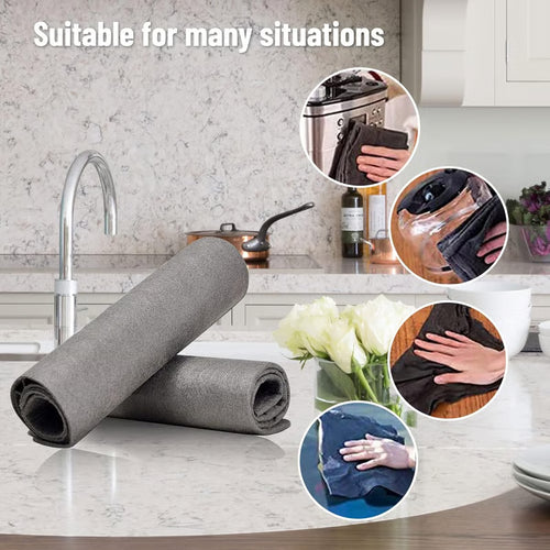 🔥Last Day 60% OFF-10 Counts Magic Cleaning Cloth, Reuseable Thickened Streak Free Magic Cleaning Wipes