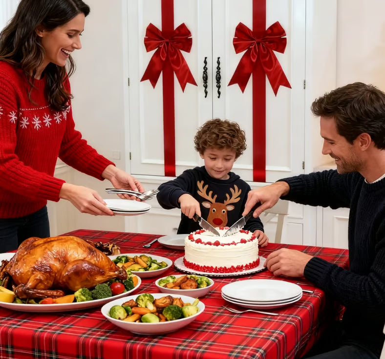 💕Hot sale 49% OFF💖🎄 Christmas Cabinet Ribbons Bows Decorations