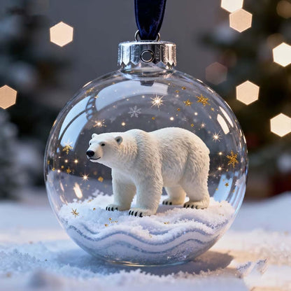 QIAWI 2026 Wildlife Wonders Collection Crystal Glass Ornament