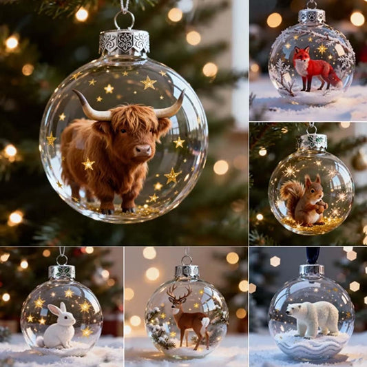 QIAWI 2026 Wildlife Wonders Collection Crystal Glass Ornament