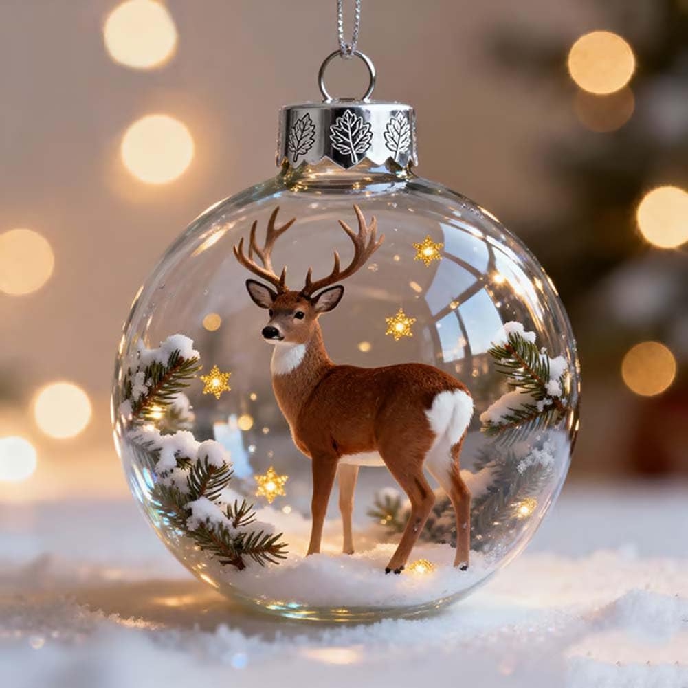 QIAWI 2026 Wildlife Wonders Collection Crystal Glass Ornament