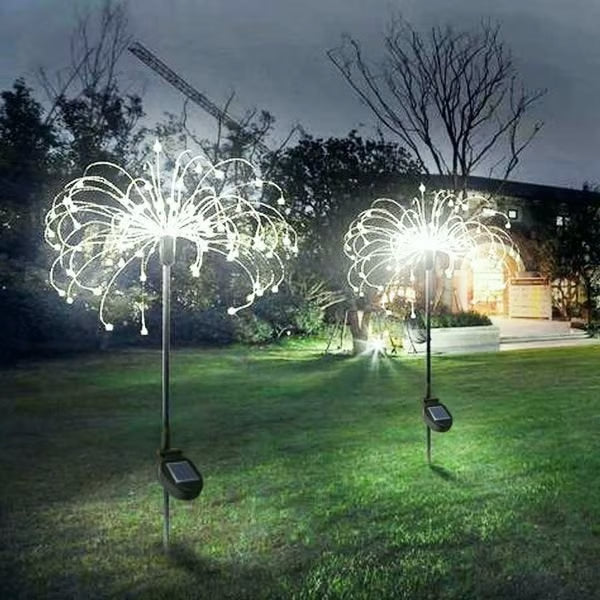 🔥LAST DAY 49% OFF🎁Waterproof Solar Garden Fireworks Lamp