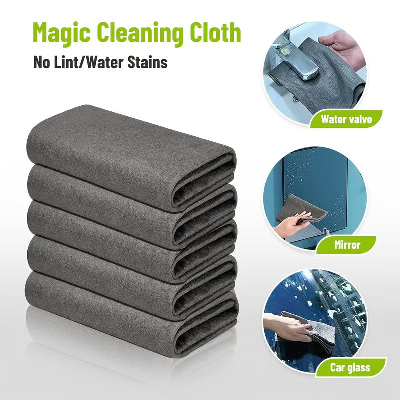 🔥Last Day 60% OFF-10 Counts Magic Cleaning Cloth, Reuseable Thickened Streak Free Magic Cleaning Wipes