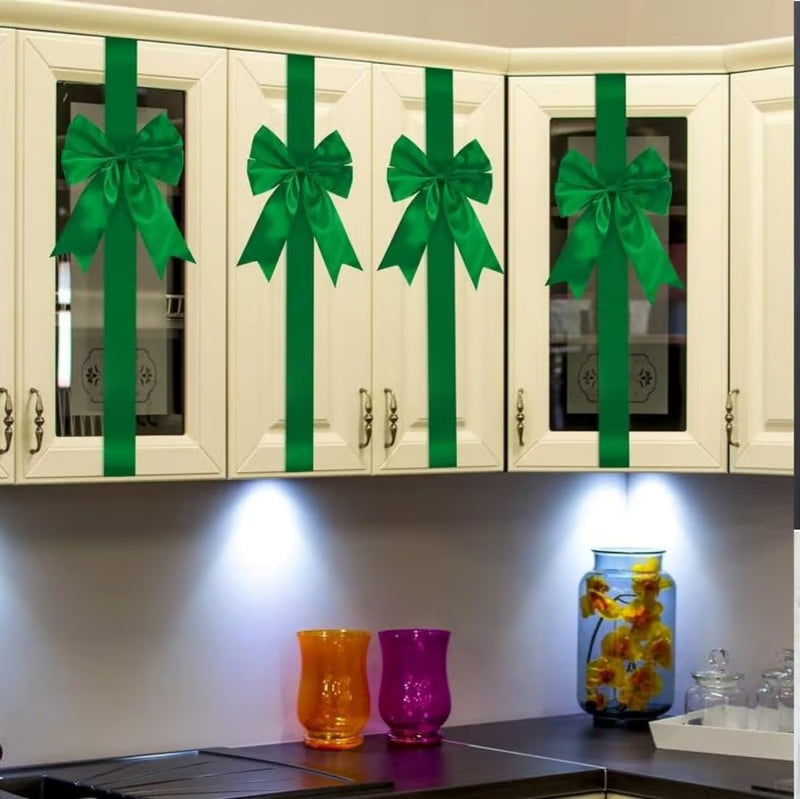 💕Hot sale 49% OFF💖🎄 Christmas Cabinet Ribbons Bows Decorations