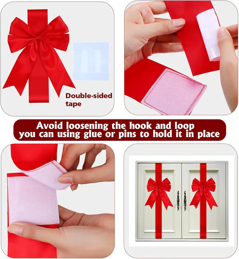 💕Hot sale 49% OFF💖🎄 Christmas Cabinet Ribbons Bows Decorations