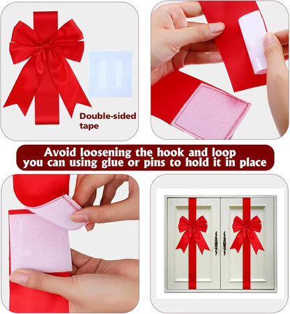 💕Hot sale 49% OFF💖🎄 Christmas Cabinet Ribbons Bows Decorations