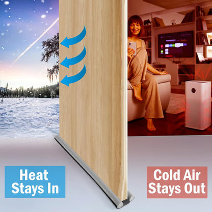 🔥HOT SALE 57% OFF - ✨Door Bottom Sealing Strip, 1 Count Door Draft Stopper, Under Door Draft Noise Blocker, Home Essentials