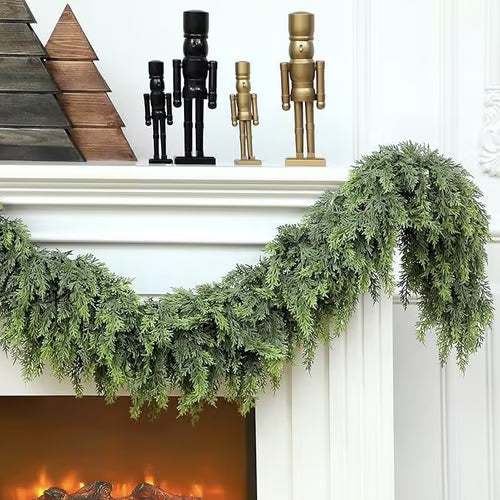 🔥🎄2025 New Release 57% OFF - 🎄2025 Christmas Artificial Cypress Leaf Vine Wreath🎅
