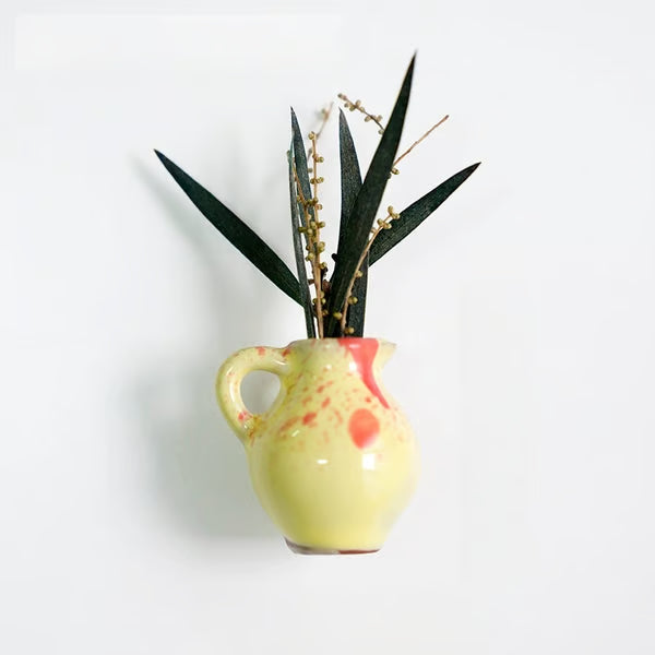 🌸Cute Plant Ceramic Vase Fridge Magnets