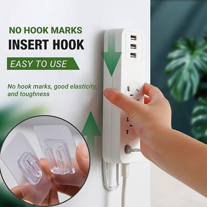 🔥HOT SALE 50% OFF - 🎁 Transparent Double-sided Adhesive Wall Hooks