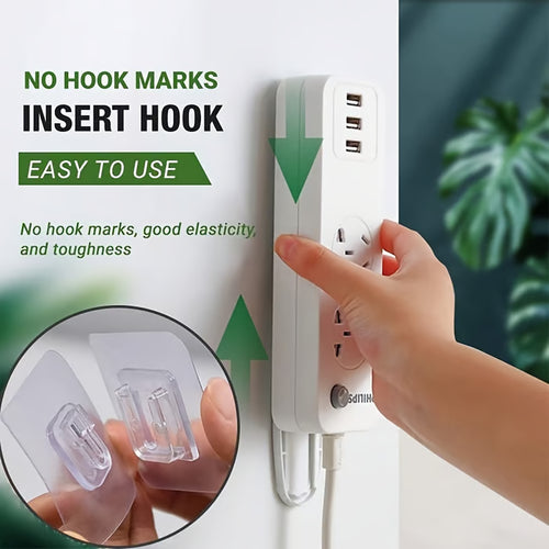 🔥HOT SALE 50% OFF - 🎁 Transparent Double-sided Adhesive Wall Hooks