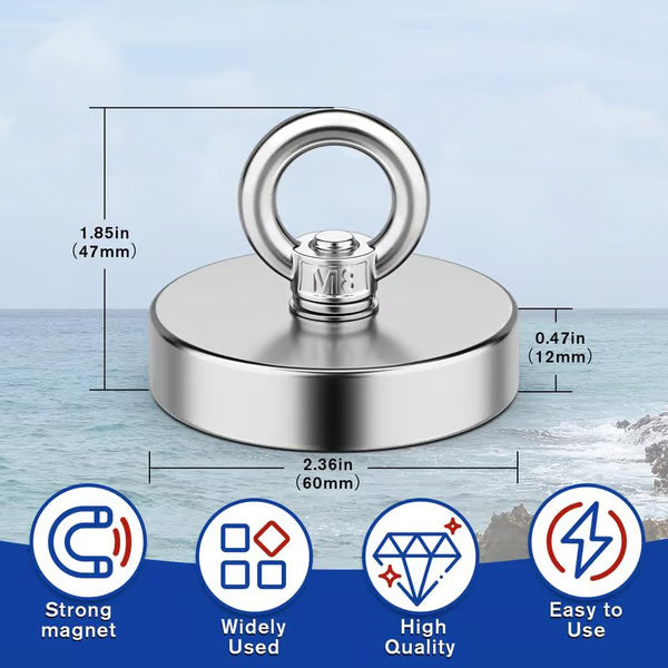 🔥HOT SALE 50% OFF - 🔥 Fishing Magnet: Super Strong Neodymium Magnet for Epic Treasure Hunting 🧲