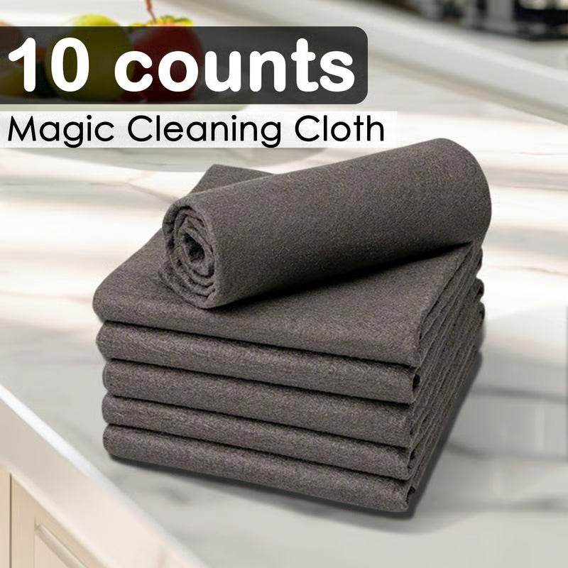 🔥Last Day 60% OFF-10 Counts Magic Cleaning Cloth, Reuseable Thickened Streak Free Magic Cleaning Wipes