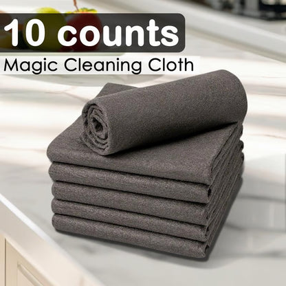 🔥Last Day 60% OFF-10 Counts Magic Cleaning Cloth, Reuseable Thickened Streak Free Magic Cleaning Wipes