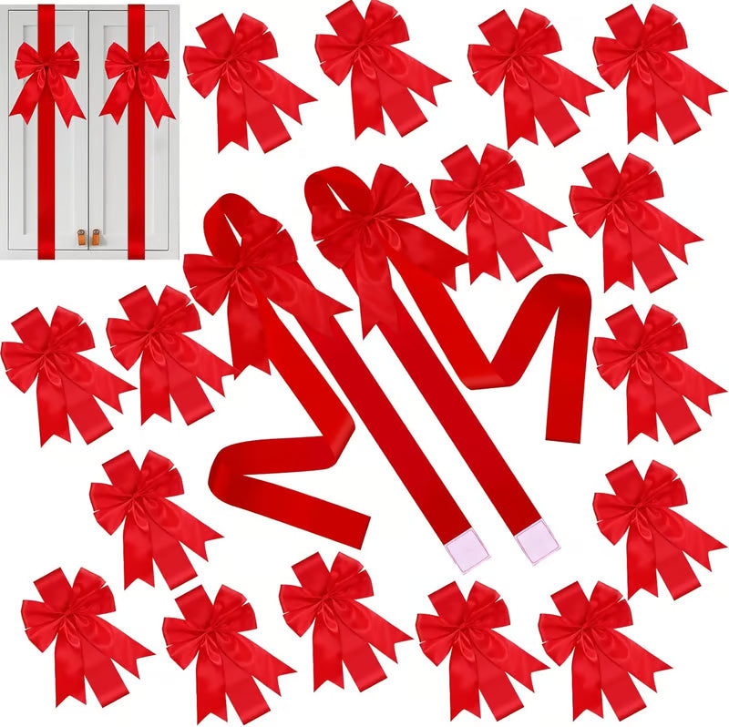 💕Hot sale 49% OFF💖🎄 Christmas Cabinet Ribbons Bows Decorations