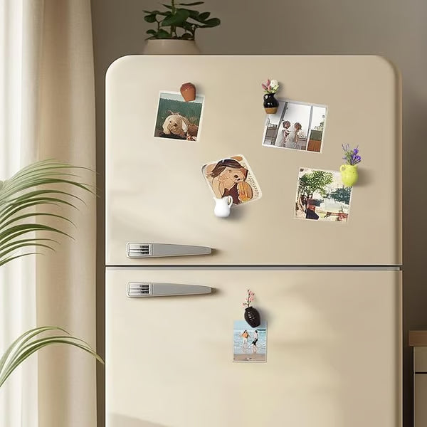 🌸Cute Plant Ceramic Vase Fridge Magnets