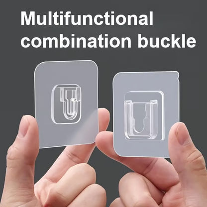 🔥HOT SALE 50% OFF - 🎁 Transparent Double-sided Adhesive Wall Hooks