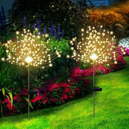🔥LAST DAY 49% OFF🎁Waterproof Solar Garden Fireworks Lamp