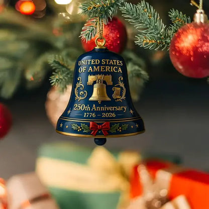 🔥QIAWI United States 250th Anniversary Bell Ornament