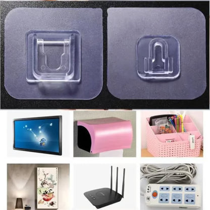 🔥HOT SALE 50% OFF - 🎁 Transparent Double-sided Adhesive Wall Hooks