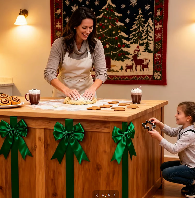 💕Hot sale 49% OFF💖🎄 Christmas Cabinet Ribbons Bows Decorations