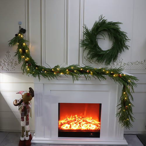 🔥🎄2025 New Release 57% OFF - 🎄2025 Christmas Artificial Cypress Leaf Vine Wreath🎅