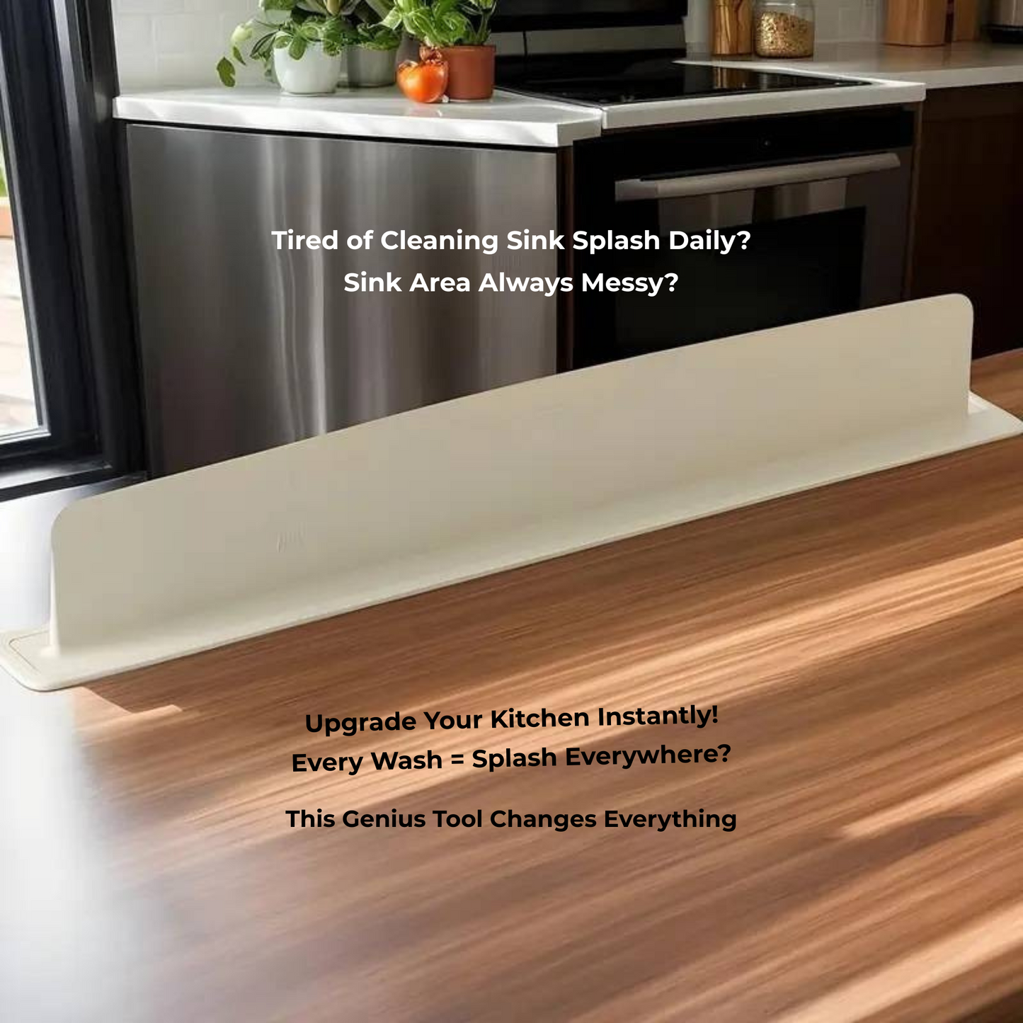 Sink Splash Guard – Waterproof Silicone Faucet Mat | Keep Countertops Dry & Clean