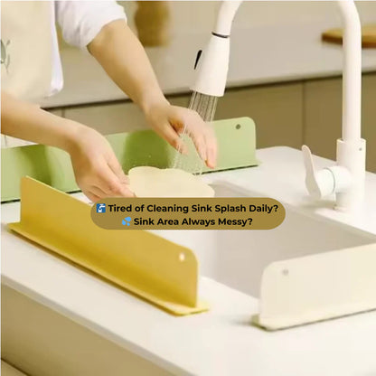 Sink Splash Guard – Waterproof Silicone Faucet Mat | Keep Countertops Dry & Clean